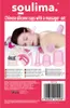 A woman is lying down with silicone cups on her back and face, with various cups and a brush laid out in front of her. Náhľad obrázku produktu