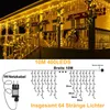 10m 400 LED Eiszapfen Lichterkette 8 Modi Lichtervorhang Produktbild-Vorschau 3