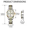 Quarzuhr Quartz Edelstahl Uhr für Damen modisch und leger, Produktbild-Vorschau 2