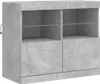 vidaXL Kredens z oświetleniem LED betonowy szary 81x37x67 Podgląd zdjęcia produktu 3