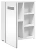 vidaXL Spiegelschrank mit LED-Beleuchtung Weiß 45x13x52 cm Produktbild-Vorschau 5