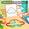 Montessori dřevěná tyčinková a kroužková skládačka – Náhled obrázku produktu 6