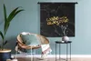 MuchoWow® Wandteppich Wandbehang Zitat - Cool - Gold - Produktbild-Vorschau 4