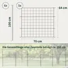 Teichzaun Gartenzaun Hundezaun - Metall Gitterzaun aus Produktbild-Vorschau 2
