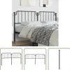 The Living Store Kopfteil Metall Schwarz 193 cm Produktbild-Vorschau 1