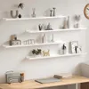 vidaXL Étagères murales 4 pcs. Blanc brillant 100x9x3 cm Voir les images du produit 2