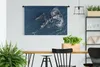 MuchoWow® Wandteppich Wandbehang Wale - Blau - Meer 150x100 Produktbild-Vorschau 2