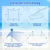 Tenda da spiaggia COSTWAY 300x300cm, tenda solare UPF 50+ Anteprima dell’immagine prodotto 9