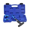 A set of pipe calibration tools in a blue carrying case. Produktbild-Vorschau