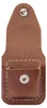 Elegante estuche de cuero Zippo en color marrón con clip Vista previa de la imagen del producto 3
