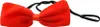 A red bow tie with a black elastic band against a white background. Anteprima dell’immagine prodotto