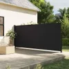 vidaXL Seitenmarkise Ausziehbar Schwarz 180x500 cm Produktbild-Vorschau 2