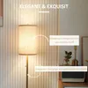 Stehlampe Vintage Gold mit Stoffschirm E27, Modische Produktbild-Vorschau 2
