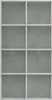 vidaXL Libreria/credenza Grigio cemento 66×30×130 cm Anteprima dell’immagine prodotto 13