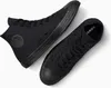 A pair of black Converse Chuck Taylor All-Star high-top sneakers are shown from a top-down perspective against a white background. Produktbild-Vorschau