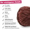Gründl Chenille garen, "Funny uni", 100 gram/120 meter, Productafbeelding-voorbeeld 11