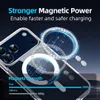 A clear phone case with magnetic charging ring, highlighting magnetic strength. Produktbild-Vorschau