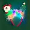 Frauen Mädchen Haar Hoop LED Weihnachten Rentier Santa Produktbild-Vorschau 6