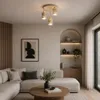 MasterLED Deckenleuchte Elen 3-flammig E27 beige-gold Produktbild-Vorschau 2