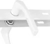 A close-up view of a white door handle set with a lock mechanism. Anteprima dell’immagine prodotto