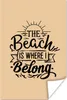 MuchoWow® Poster Strand - Zitate - Beige 40x60 cm - Plakate Produktbild-Vorschau 1