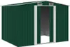 vidaXL Casetta da giardino in metallo verde 257 x 205 x 178 Anteprima dell’immagine prodotto 2