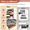 A comparison of two bed frames, highlighting the differences between 'Ours' and 'Others' with text and diagrams. Voir les images du produit