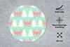 MuchoWow® Mauspad Mousepad Hirsche - Muster - Rosa 20x20 cm Produktbild-Vorschau 2