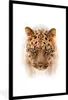 MuchoWow® Gerahmtes Poster Leopard - Kopf - Weiß 60x90 cm - Produktbild-Vorschau 1