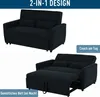 HOMCOM Schlafsofa, 2-Sitzer Sofa mit Schlaffunktion, Produktbild-Vorschau 4