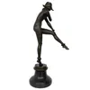 Bronzeskulptur Harlekin Frau nach Alfred Gilbert Bronze Produktbild-Vorschau 3
