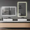 MODFU Rahmenloser Badspiegel mit LED,Badezimmerspiegel mit Produktbild-Vorschau 2