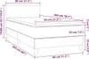 Boxspringbett mit Matratze & LED Blau 80x200 cm Stoff Produktbild-Vorschau 7