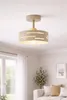 LUXOLAR Deckenleuchte E27 Beige Gold Plafond Laserschirm Produktbild-Vorschau 7