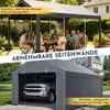 Vigevee Garagenzelt 3x6 m, Carport mit Seitenwaenden, PE Produktbild-Vorschau 5