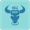 Aufkleber - Autoaufkleber "Reiz mich!" 25cm x 25cm hellblau Produktbild-Vorschau 2