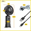Mini ventilátor prenosný ventilátor stojan ručný čierny Náhľad obrázku produktu 13