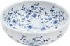 A white ceramic sink with a blue floral pattern. Náhled obrázku produktu