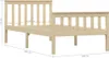 vidaXL Massivholzbett Helles Holz Kiefernholz 100x200 cm Produktbild-Vorschau 5