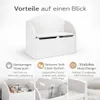 Spielzeugtruhe Kinder Sitztruhe Kinderbank Sitzbank Soft Produktbild-Vorschau 3