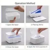 2x Feuchttuchbox Weiß – Schreibtisch-Tissue-Halter, Produktbild-Vorschau 3
