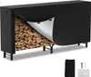 Clanmacy Kaminholzregal 224 x 34.5 x 124 cm Brennholzregal Produktbild-Vorschau 1