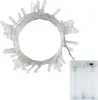 A string of LED lights coiled in a circle with a battery pack attached. Produktbild-Vorschau