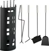 Relaxdays Kaminbesteck, 5-teiliges Set, Schürhaken, Produktbild-Vorschau 1