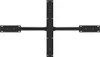 A black metal table leg in a spider shape, viewed from above. Podgląd zdjęcia produktu