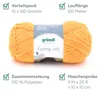 gründl Wolle Funny Uni 120m 100g Strickgarn Häkelgarn Produktbild-Vorschau 4