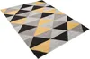 Tappeto Tapiso LAZUR Moderno Nero Grigio Giallo Camera dei Anteprima dell’immagine prodotto 8