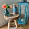 LS-LebenStil Sitzhocker Teak Holz Hocker 42cm Braun Massiv Produktbild-Vorschau 4