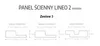 Panel ścienny dekoracyjny Lineo 2 Marron Zestaw 3 Sztuk Podgląd zdjęcia produktu 3