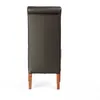 SIX® Lederstuhl Felice | Dark Braun - Nussbaum - Federkern Produktbild-Vorschau 4